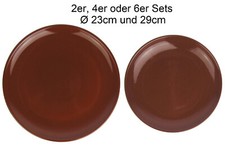 Speiseteller aus Ton Ø 23 und 29cm Spülmaschinengeeignet