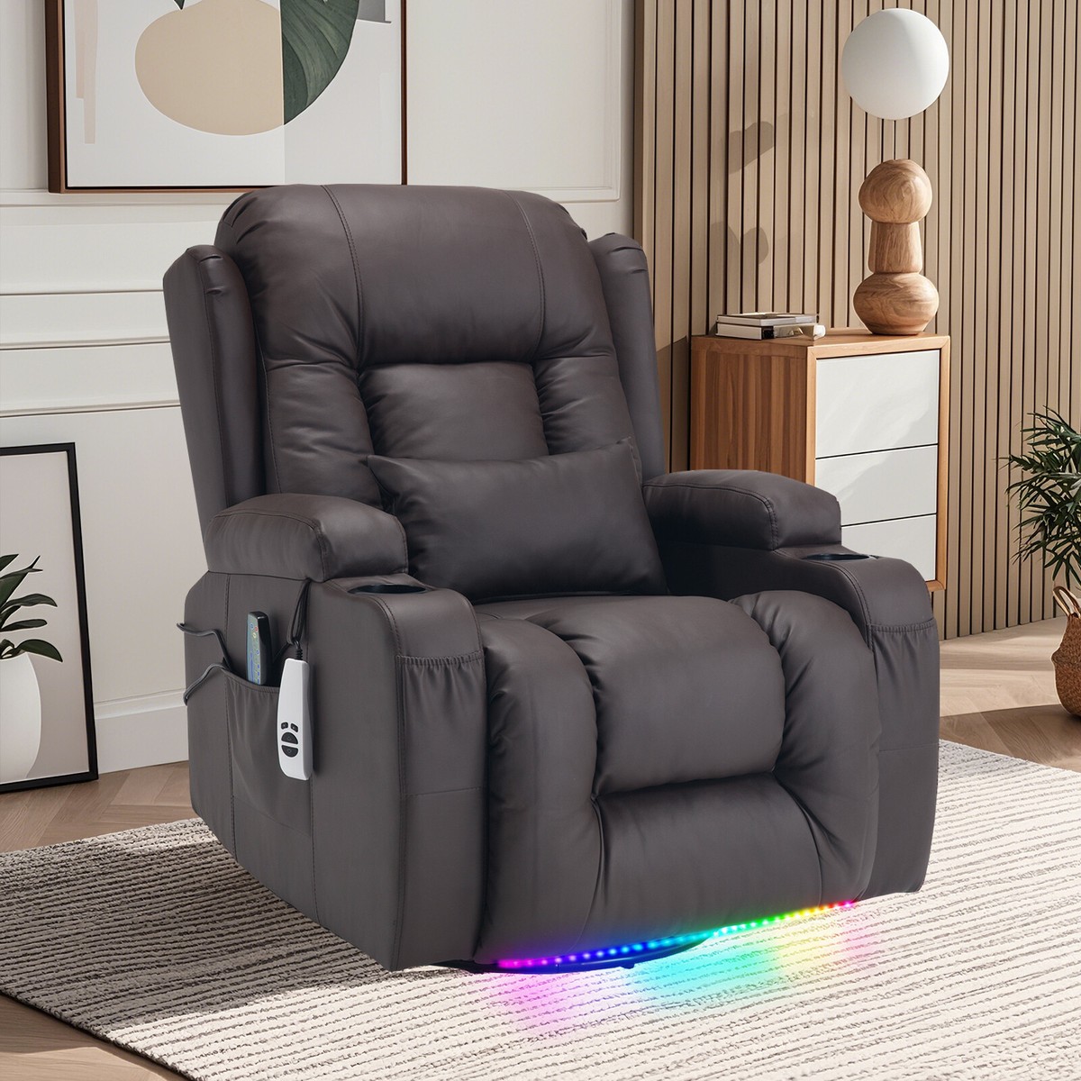 Ergonomic Lounge Chair For Living Room With Rocking Function