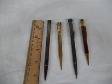 A+3 Vintage Mechanical Pencils Quick point St louis, ever sharp, super rite