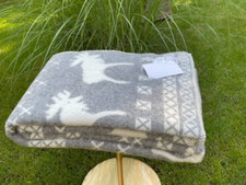 Wool Blanket 100 Natural Sheep Wool Blanket Organic Wool Throw Gift 51x79 In