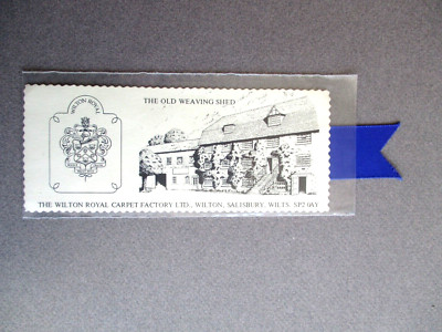 LESEZEICHEN Westair Wilton Royal Carpet Factory Ltd Salisbury der alte Webschuppen