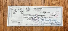 THREE DOG NIGHT Signed Auto Check Chuck Negron Danny Hutton Jimmy Greenspoon