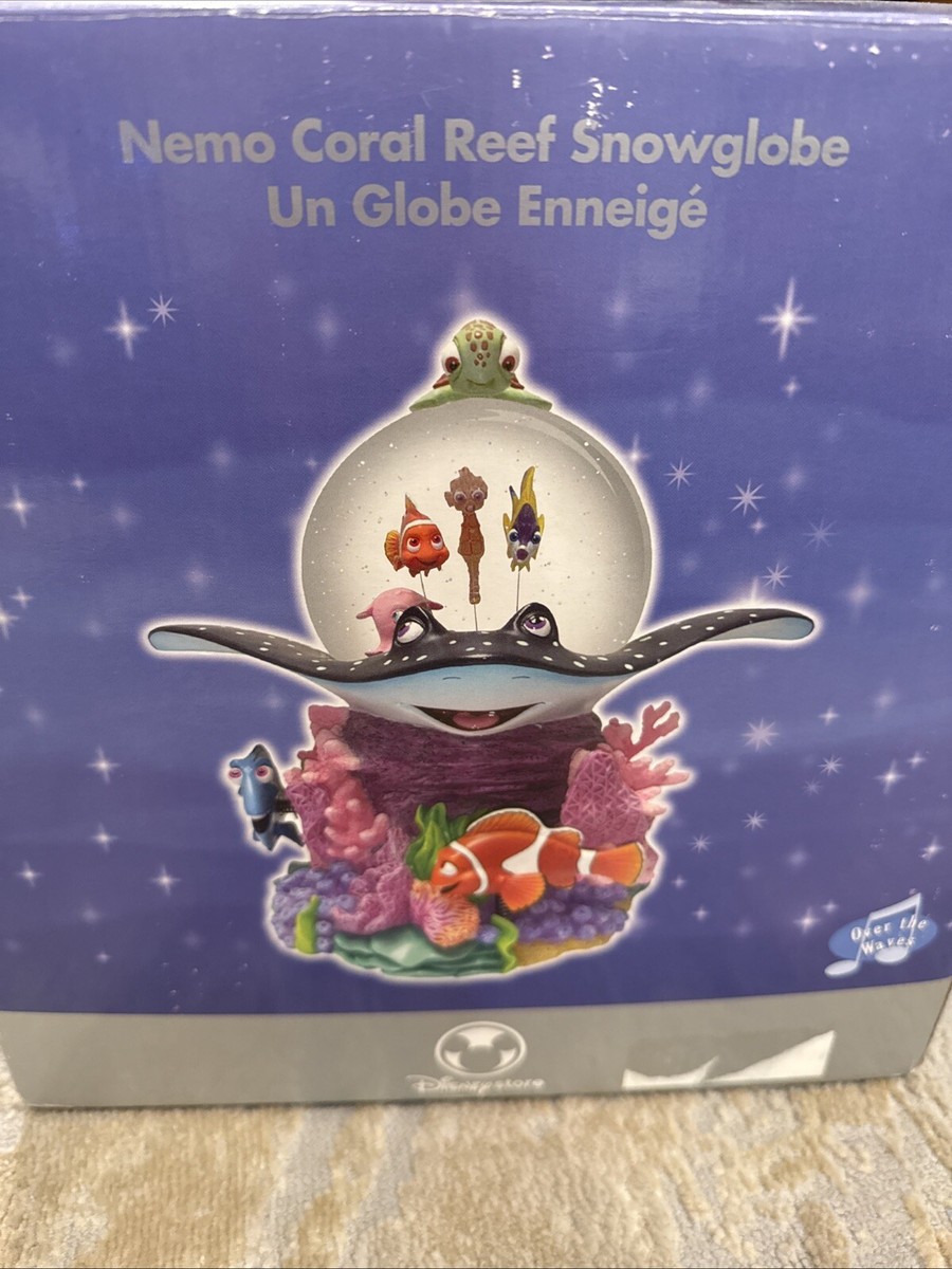 Disney Pixar Finding Nemo Over The Waves Coral Reef Snow Globe
