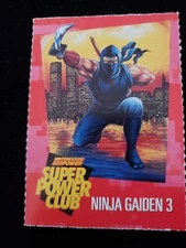 Nintendo Power Super Power Club Magazine Card #69 Ninja Gaiden 3