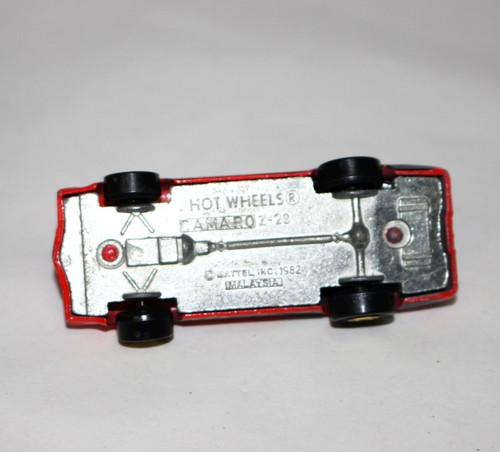 Vintage Hot Wheels Spielzeugauto Z-28 Camaro rot gold Rad schwarz Wand BW Coupe - Bild 5 von 5