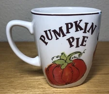 Rosanna Ceramic Mug - Thanksgiving Holiday - Pumpkin Pie Gobble Gobble Thanks