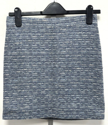 Marc by Marc Jacobs UK4 EU32 US0 grau/blau-mix gefütterter Tweed Rock