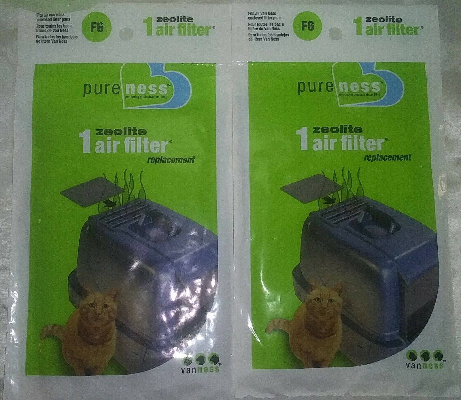 Lot of 2 Zeolite Air Filter Replacements