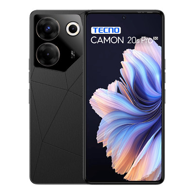 Tecno Camon 20s PRO 5G Schwarz (RAM 8GB, 128GB) 6,67'' 64MP Dual SIM Global Ve...