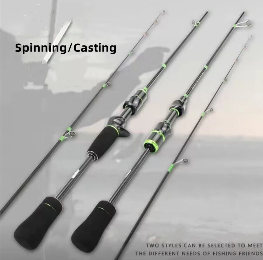 Ultralight Spinning Casting Fishing Rod Pole Lure Fast Carbon Fiber Stream  Pike