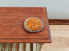 Dollhouse Pie on a Pie Tin 1:12 Scale Miniature Kitchen Food Bakery
