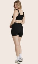 Set Active Black Power Shorts Size M/L Gym Running Yoga