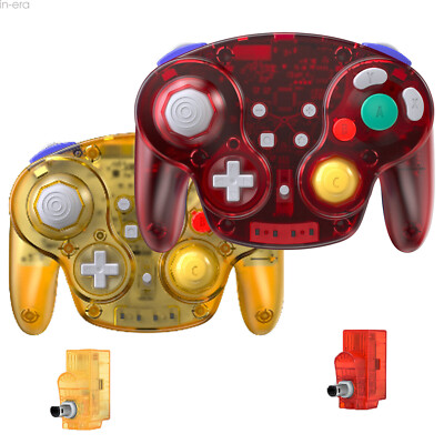 Wireless Gamecube GC Controller & Rumble for Nintendo Gamecube Wii Rechargeable