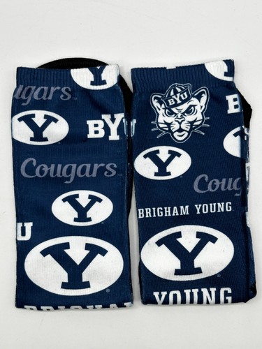 NEW ONE PAIR MENS "FOR BARE FEET" OFFICIALLY LICENSED COLLEGIATE SOCKS - Picture 10 of 174
