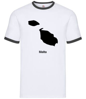 Malta Silhouette - Herren Ringer - Country Republic Valletta Malteser