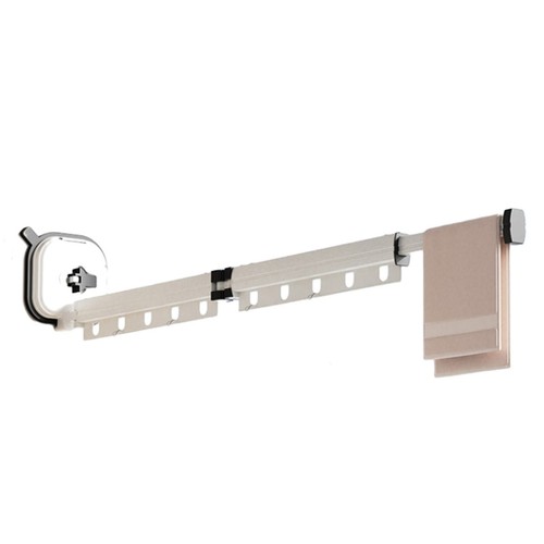 Retractable Clothes Drying Rack with Suction Cup 2/3/4-Fold Clothes Hanger - Picture 17 of 18