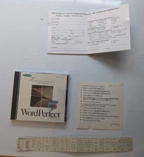 Windows WordPerfect Version 6.0 Word Processor Software Sealed CD NOS Vintage