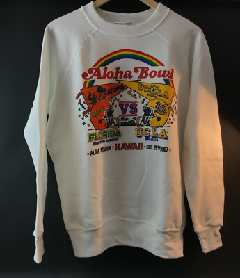 #ad #ad Aloha Bowl VTG Sweatshirt 1987 never worn Florida vs UCLA Size L Aikman v Emmitt $125.00