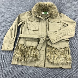utility jacket with fur