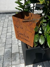 Borsa a vento ruggine pregiata borsa 'sogni da giardino' decorazione giardino candela