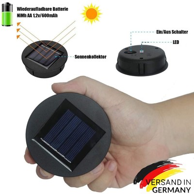Solar Lights Replacement Top with LED Bulbs Solar Panel Lantern Lid Tops