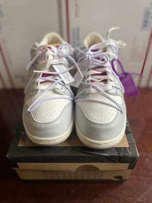 Nike Dunk Low Sail Neutral Grey White Off White DJ1602-118-lot 03 Of 50 Size 12