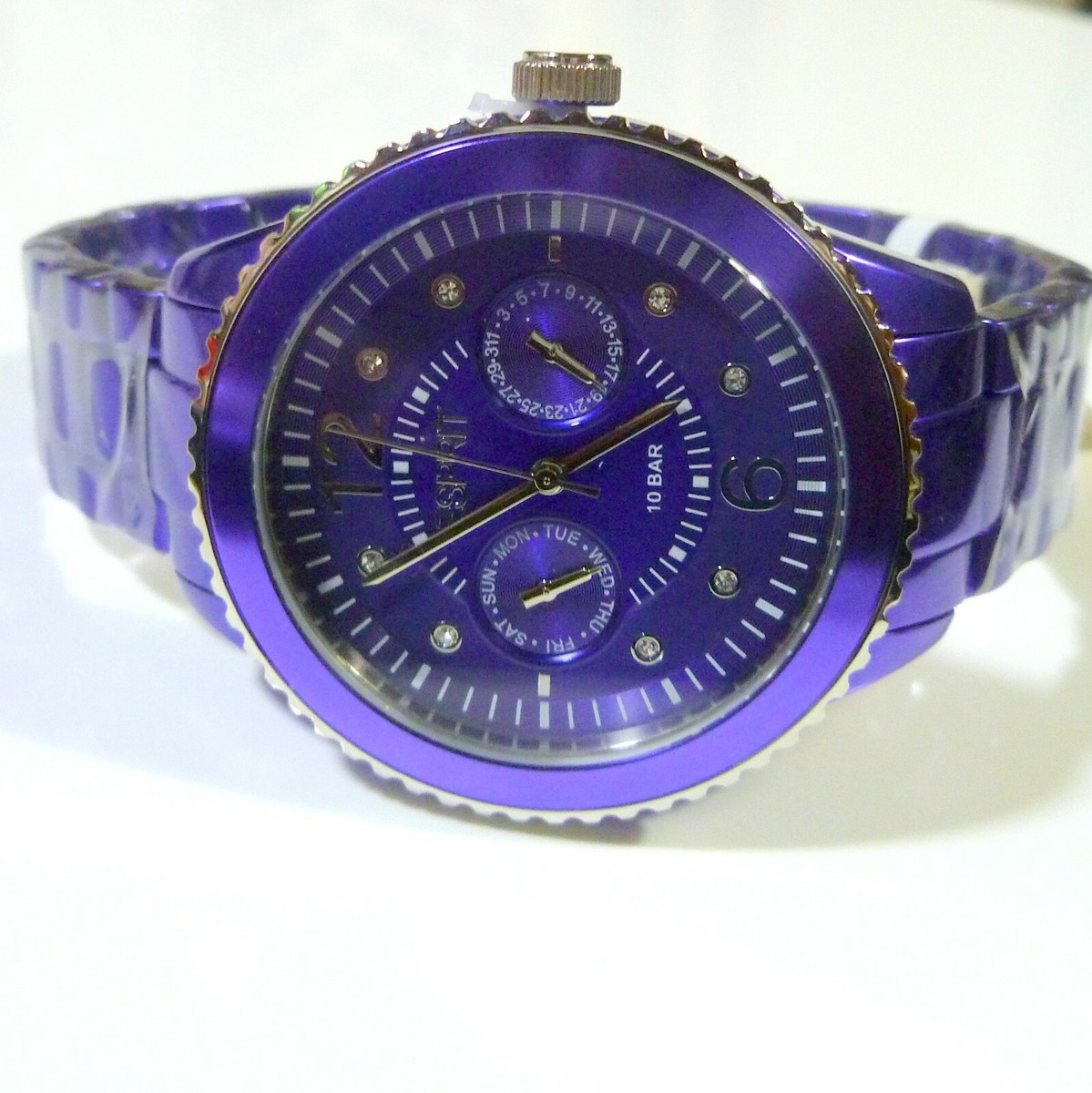 Esprit Uhr Damenuhr Marin Aluminium Speed Violet ES105802004