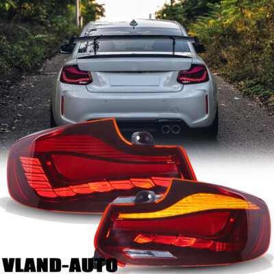 a Pair VLAND LED GTS Tail Lights For BMW 2 Series F22 F23 F87 M2 228i 230i 14-19