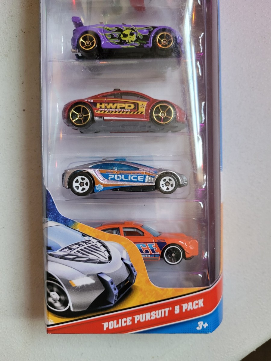 Mattel Hot Wheels 2011 Police Pursuit 5 Car Pack W4243 *NEW* | eBay