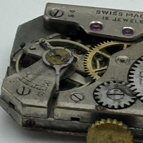 20.5mm Running Rotary Maximus Cal 54 Tank Watch Movement Manual Wind PARTS - Picture 16 of 21