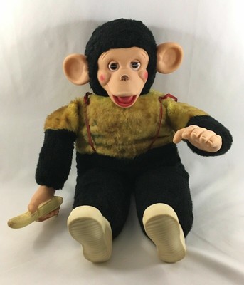 Mr Bim Zippy Zip Monkey Banana Plush Rubber Face 18.5â Vintage Stuffed Animal | eBay