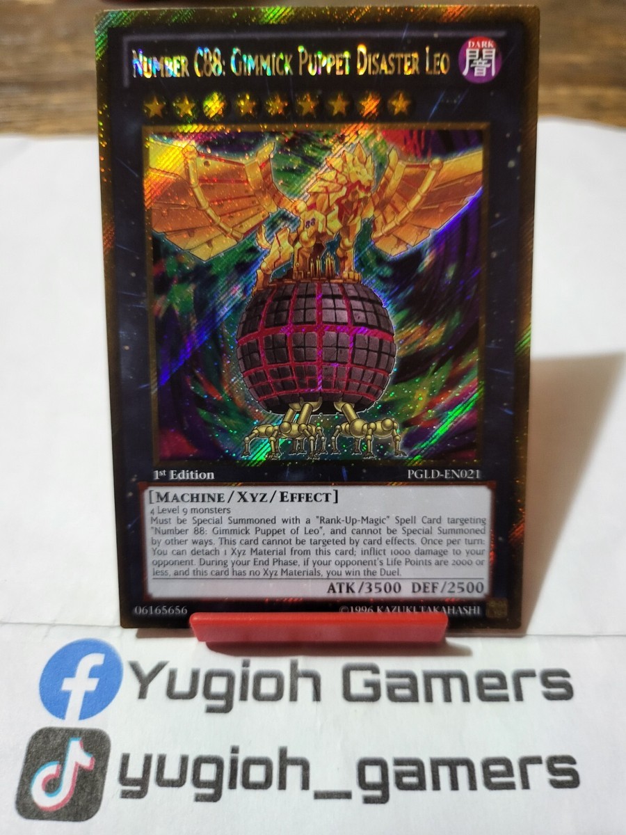 Yu-Gi-Oh Number C88 Gimmick Puppet Disaster Leo PGLD 1st Secret