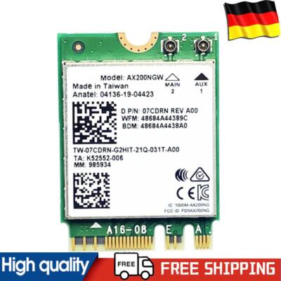 AX200NGW 2974M Dual Band 2.4G 5G WiFi 6 M.2 Network Card for Intel (Single Card)
