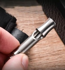 High Stainless Steel Whistle Necklace Lanyard Camping Survival Keychain EDC Tool