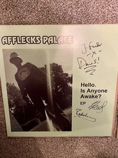 Signed Afflecks Palace EP - Hello Is Anyone Awake? - Stone Roses Manchester Vibe