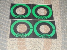 45 RECORD SLEEVES. LOT OF FOUR CAPITOL.  BLACK  GREEN.