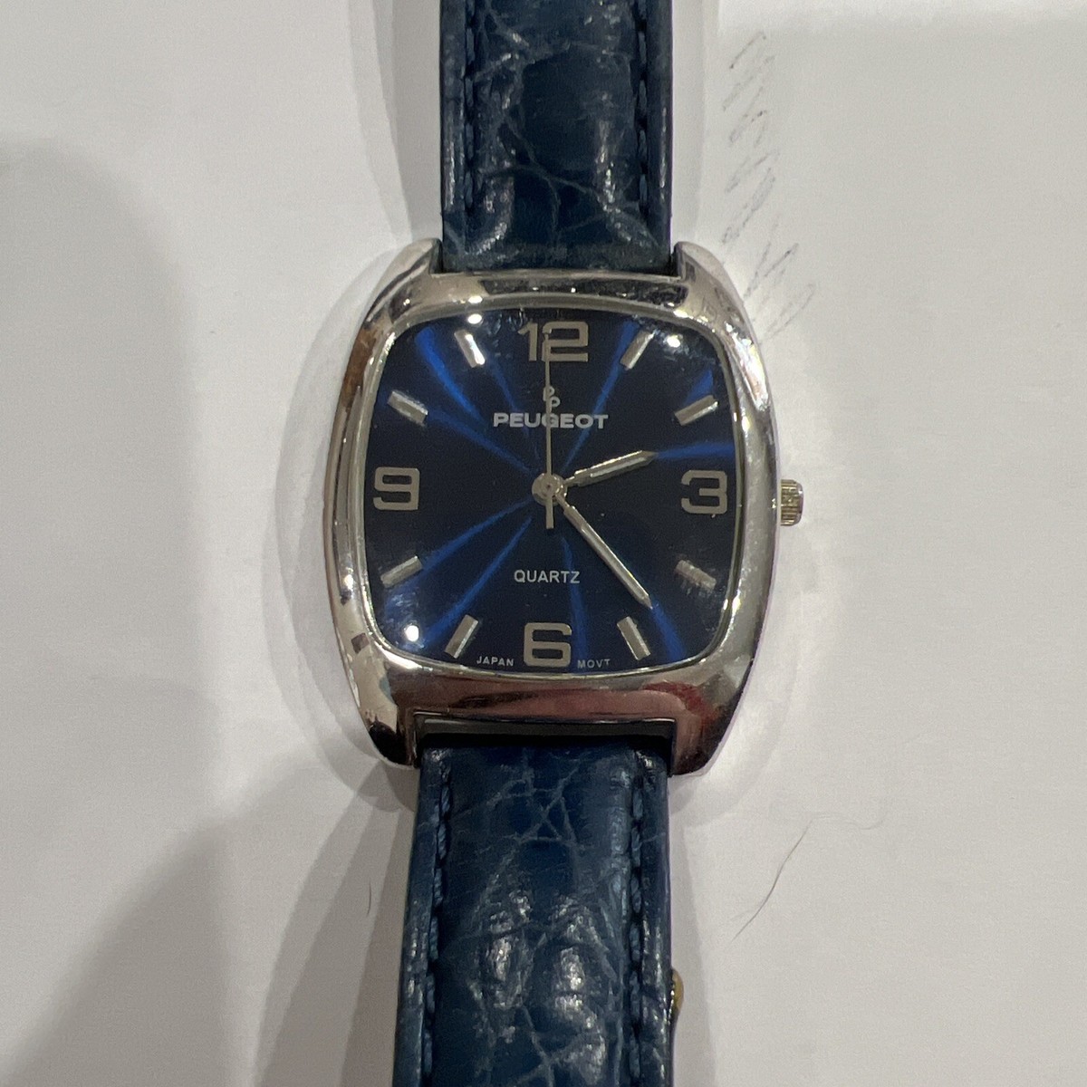 Peugeot blue bangle watch great cond quartz 3038BL-FV_32fef37e-814b-4c85-  main image 2
