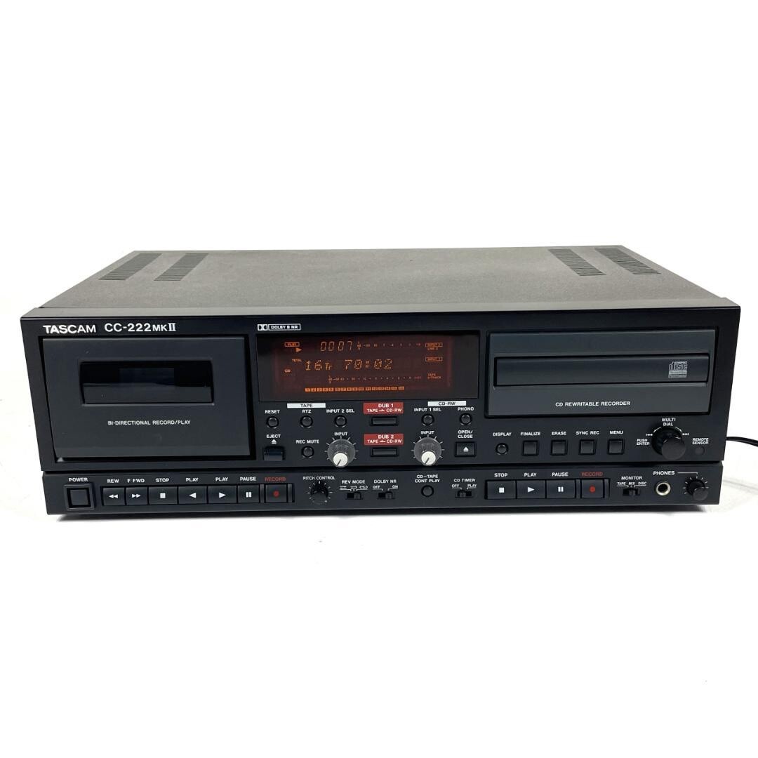 TASCAM CC-222SL MK II CD TAPE レコーダー 難あり Tascam CC-222SL MKII Professional Cassette/CD Recorder combo