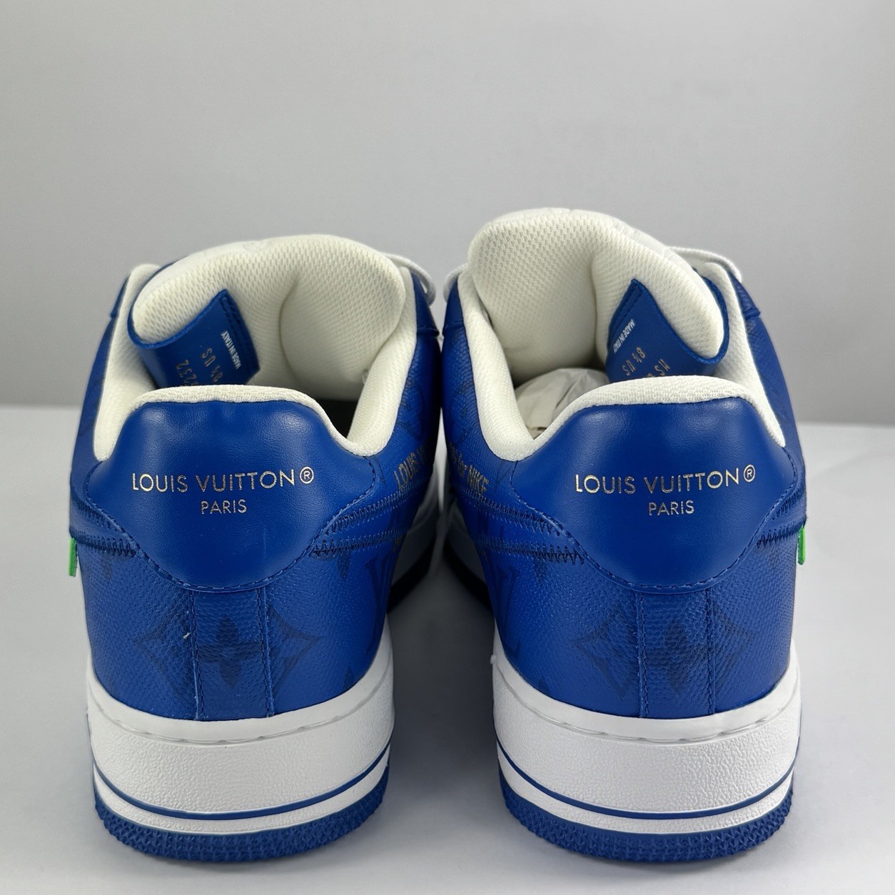 Louis Vuitton x Air Force 1 Blue Sneakers by Virgil, Size US8.5 image 5
