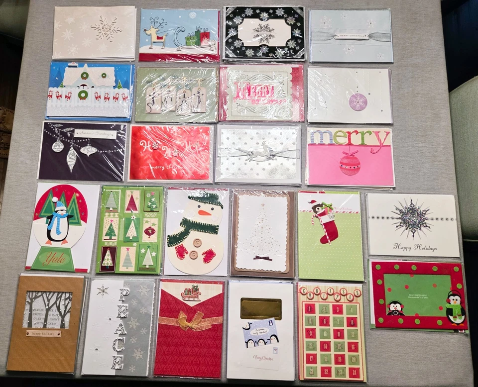 35 Handmade Christmas Cards in Reusable Storage Box - Image 3 of 3