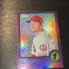 Topps 2022 Heritage Mike Trout Purple #100 Angels Baseball Trading Card