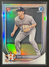 2025 Bowman Chrome Shay Whitcomb Red Rookie Logo Refractor Houston Astros #47