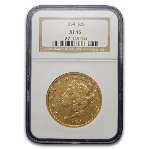 1864-P Liberty Double Eagle — photo from the most recent tracked eBay sale