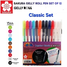 Sakura Gelly Roll Classic Colour Set Collection Art Decoration - 12 Pens