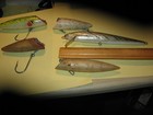 vintage wood salmon plugs lures — photo 5
