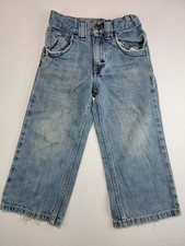 Wrangler Jeans Co Boys Size 4 Boot Fit Light Wash Western Cowboy