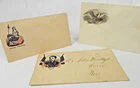 Civil War Patriotic Cover Envelope Flag General McClellan Bird Lot of 3