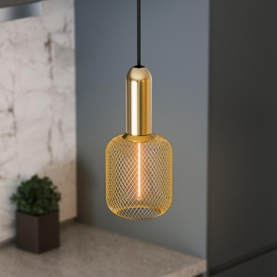 OSRAM E27 DECOR LED Lampe STRAW FILAMENT SQUARE 100 GOLD dimmbar