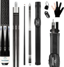 Pool Cue Stick 58" Billiard Cue Sticks Nylon Thread Grip Professional Low