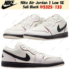 Nike Air Jordan 1 Low SE Sail Black Men's Size